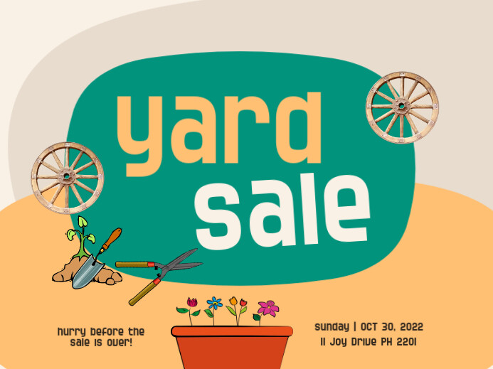 Yard Sale Template Tanda Halaman