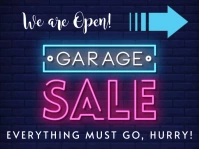 Yard Sign | Garage Sale Sinal de jardim template