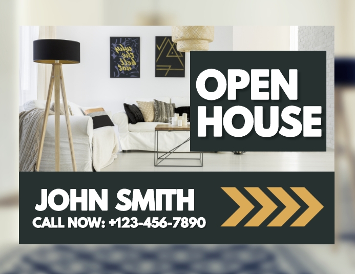 Yard Sign Flyer (US Letter) template
