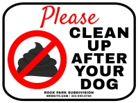 Yard Sign template