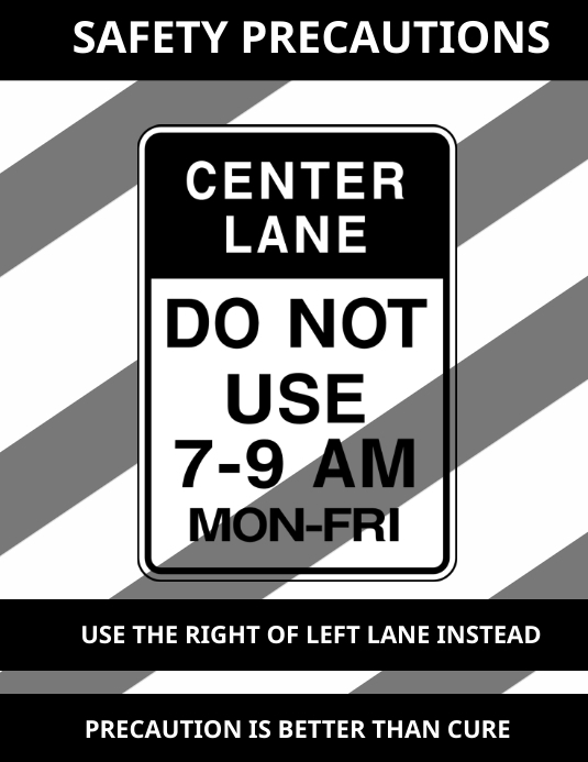 Yard Sign Flyer Folheto (US Letter) template