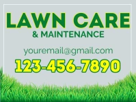 Yard sign lawn care template