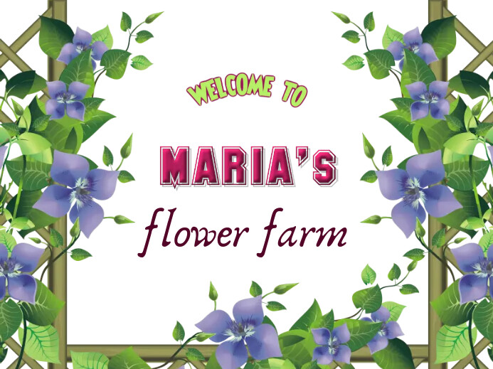 Flower Sign Post Yard sign template_flowers | PosterMyWall