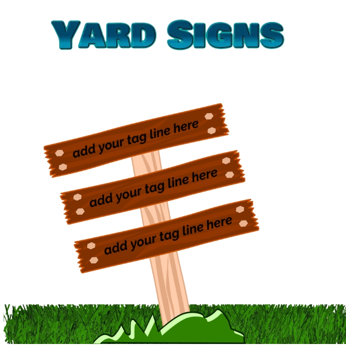 Yard Signs Logotipo template