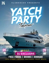 yatch party Flyer (US-Letter) template