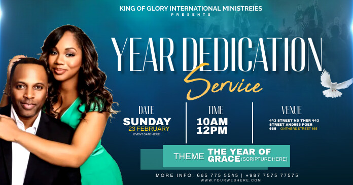 Weekly Dedication Year dedication Template | PosterMyWall