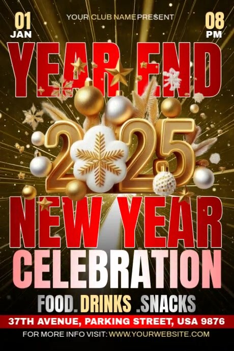 Year End Celebration Template | PosterMyWall