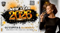 Year End Party 2026 Miniatura do YouTube template
