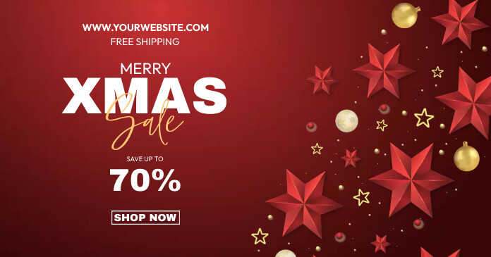 Year End Sale Imagem partilhada do Facebook template