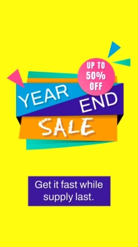 Year End Sale Instagram Story template