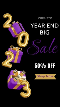 Year End Sale Instagram Story template