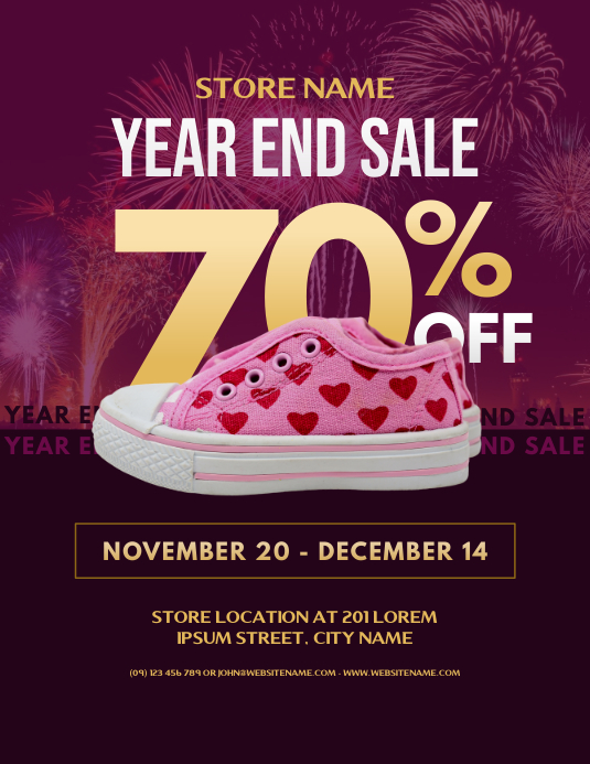 Happy New Year 60 Sale Flyer Poster Vector Template Design Stock Illustration Download Image Now Istock