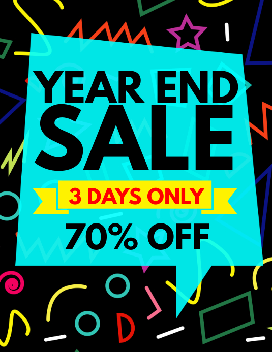 Year End Sale Flyer Template PosterMyWall Year End Sale Flyer Template PosterMyWall