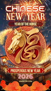 Year of the Horse Historia de Instagram template