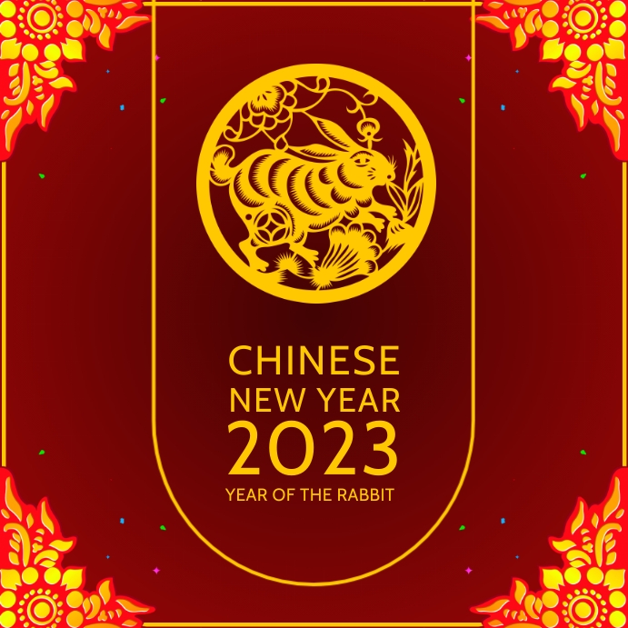 Modèle Année du lapin Brochure Nouvel An Chinois 2023 | PosterMyWall