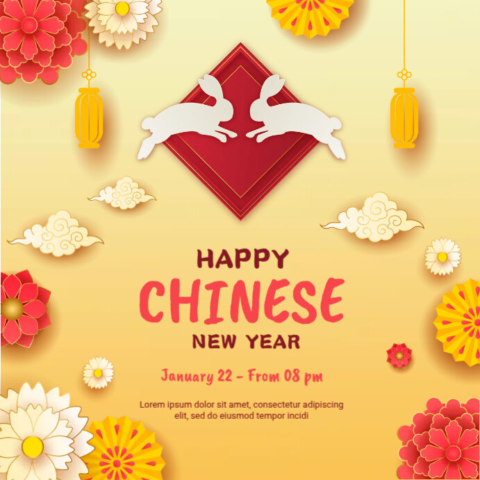 Plantilla de Year of the Rabbit Lovers | PosterMyWall