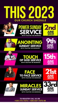 Year schedule Instagram Story template