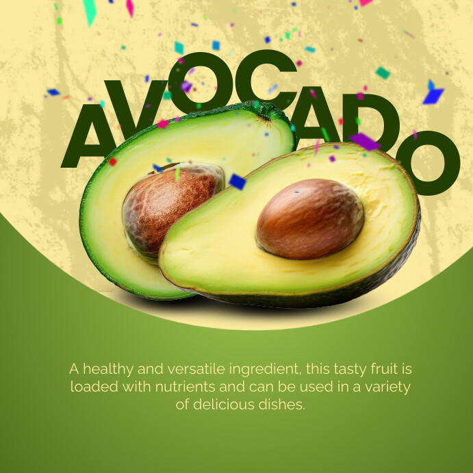 Plantilla de Yellow 3d National Avocado Day Instagram Post | PosterMyWall