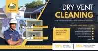 Black Vent Cleaning Service Template Facebook Shared Image