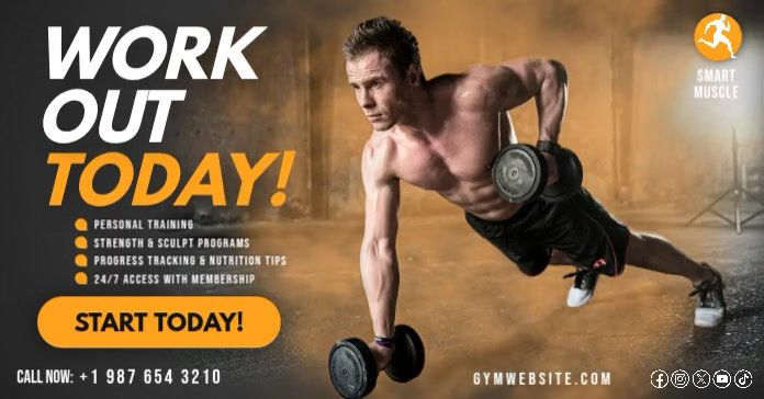 Personal Training Facebook Post Template | PosterMyWall