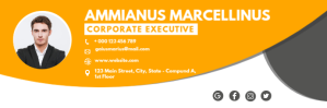 yellow and grey email corporate professional template