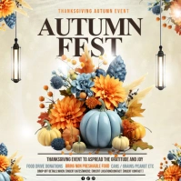 Yellow Autumn Fest Instagram Post Instagram-Beitrag template