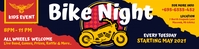 Yellow Bike Night Event 2'x8' Banner Template