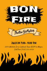 Bonfire Poster Template | PosterMyWall