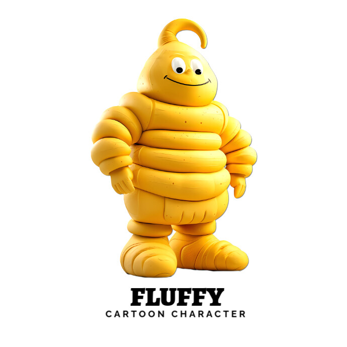 Yellow cartoon character Ilogo template