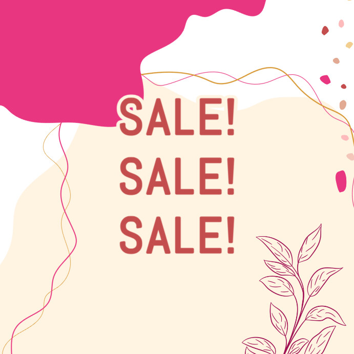 Yellow Ceria Memphis Style Sale Ads Promotion Pos Instagram template
