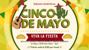 Yellow Cinco de Mayo Bar Event Invitation Facebook-covervideo (16:9) template