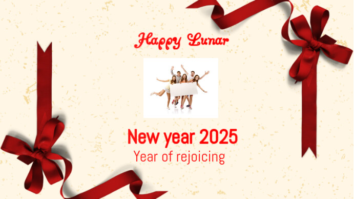 Yellow Collage Beige Red Modern Happy Lunar New Year Facebook Cover ...