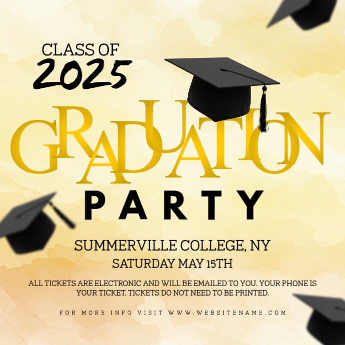 Yellow Collage Graduation Instagram Post Template | PosterMyWall