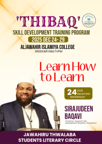 Yellow Collage Mptivation Speech College Programme A4 template