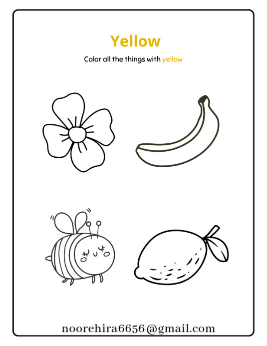 Yellow colour use Flyer (US Letter) template