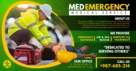 Yellow Emergency Medical Services Facebook Po template