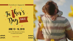 Jingga Father's Day Sale Facebook-covervideo Template