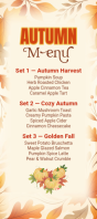 Yellow Autumn Menu Scheda identificativa Template