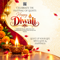 Geel Diwali Celebration Iphosti le-Instagram Template