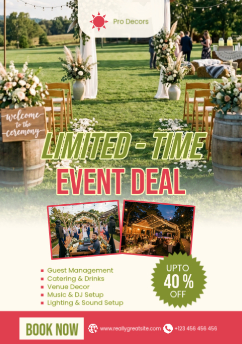 Event Planning Promotion A2 Template | PosterMyWall