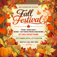 Jaune Fall Festival Сообщение Instagram Template