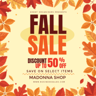 Yellow Fall Sale Instagram-Beitrag Template