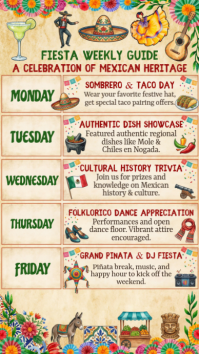 Yellow Floral Mexican Heritage Celebration Instagram Story template