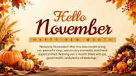 Yellow November Welcome Poster Umbukiso Wedijithali Template