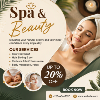 White Spa & Beauty Message Instagram Template