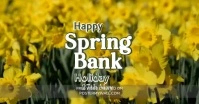 Yellow Floral Spring Bank Holiday Facebook Sh template