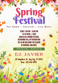 Green Spring Festival poster Template | PosterMyWall