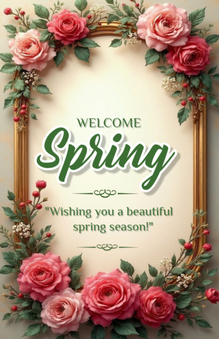 Yellow Floral Spring Welcome Tabloid Template | PosterMyWall