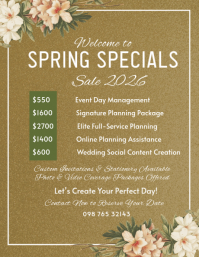 Amarelo Wedding Planning Services Flyer Template