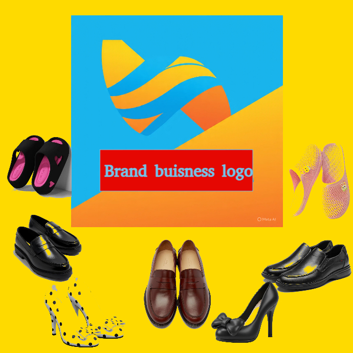 Yellow Footwear Brand Logo Logo Template | PosterMyWall
